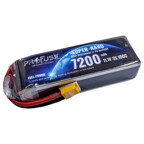 11.1V 3S 7200mAh 100C Lipo Batarya