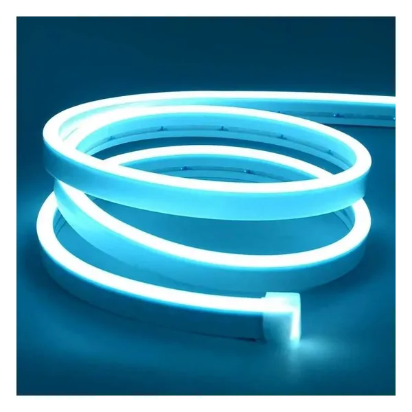 12V Esnek Neon Şerit Led 5 Metre - Buz Mavisi