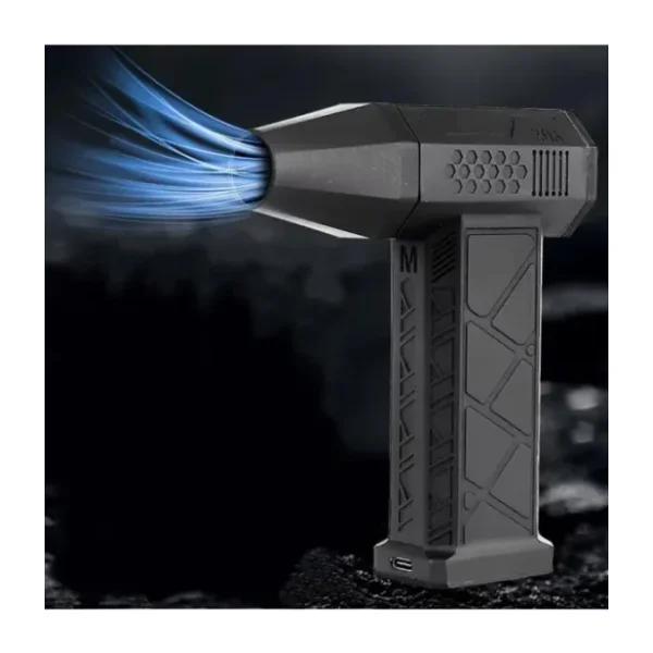130000 Rpm Mini Turbo Jet Hava Üfleyici Süpürge 2in1 Araba, Klavye Temizle, Mangal Veya Serinleme Taşınabilir Mini Fan El Tipi 4 Modlu Fan Seviyesi Şarj Edilebilir 4000MAH Fzm-01