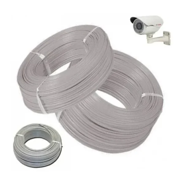 50m Güvenlik Kamera Kablosu 2+1 CCTV Kablo 0.22mm