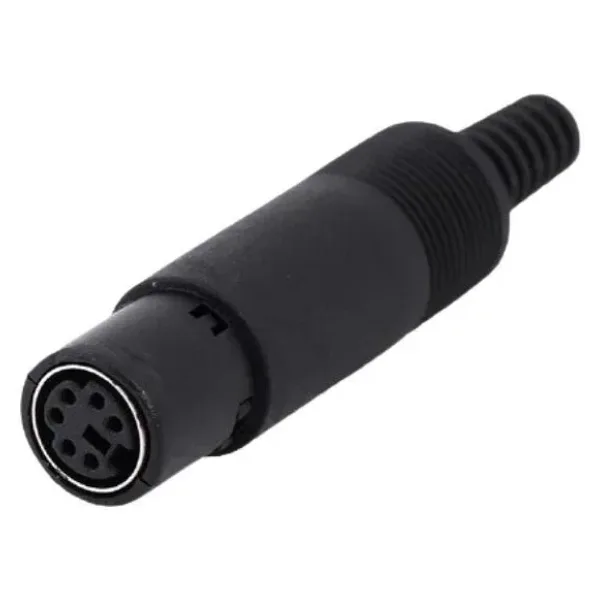 6 Pin Dişi Mini DIN Konnektör