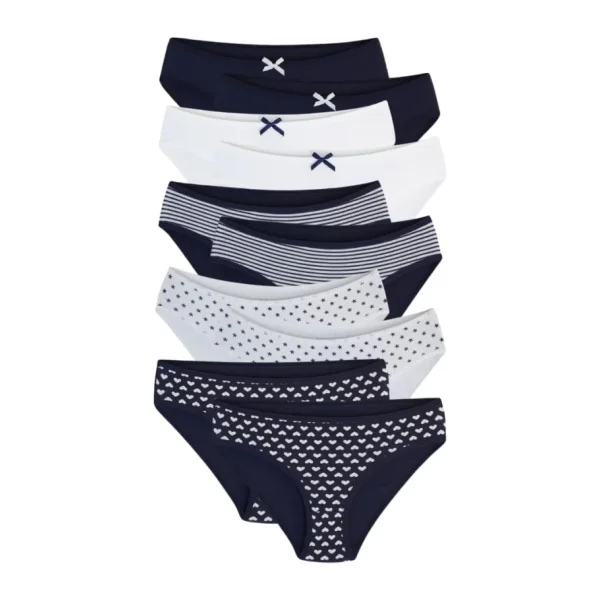 ALYA UNDERWEAR Kız Çocuk Külot, Pamuklu, Rahat Kız Çocuk Slipleri 10'lu Paket (X21, 3-4 Yaş)
