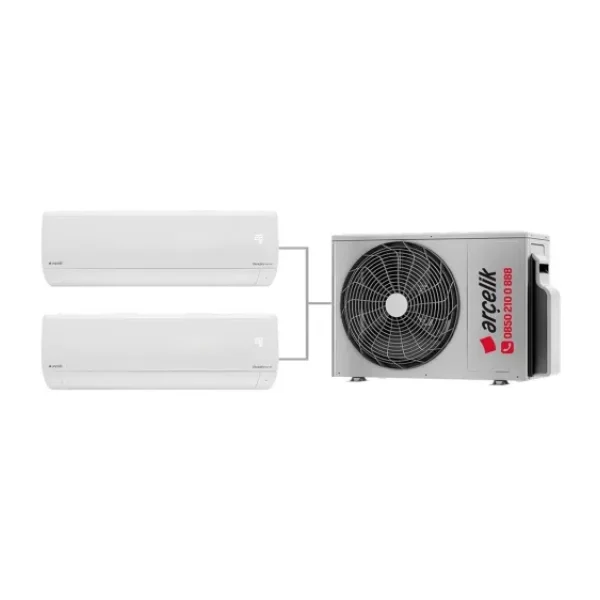 Arçelik A++ 12000 BTU + 18000 BTU İç Ünite (1 adet Dış Ünite = 2 adet İç Ünite) 1+2 Multi Inverter Klima