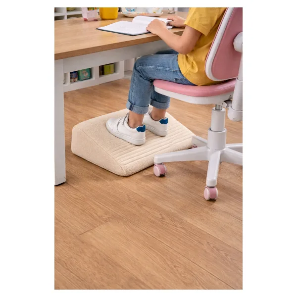 Argedemo Çalışma Masası Altı Ayak Rampası Ergonomik Masa Altı Ayak Koyma Standı 15CM Yükseklik - Krem