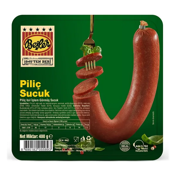 Beşler Piliç Kangal Sucuk 400 gr