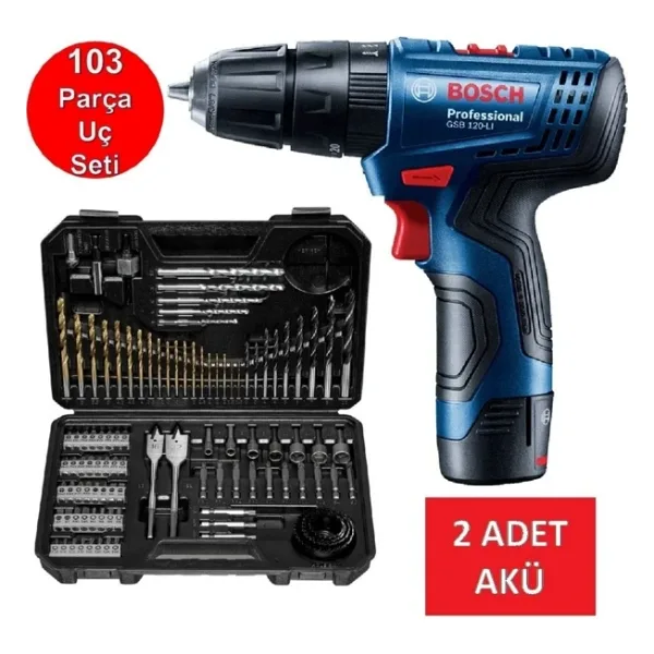Bosch Darbeli Matkap Şarjlı Matkap Akülü Vidalama Matkap Ucu Vidalama Ucu Lokma Ucu Panç Set