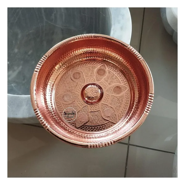 Bronz Kaplama Osmanlı Hamam Tası - Pirinç