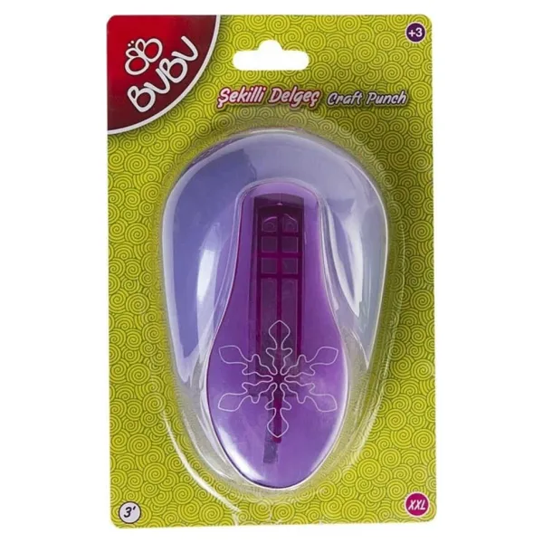 Bubu Büyük Şekilli Delgeç Kar Tanesi Xxl Basım Çapı 7.6 Cm