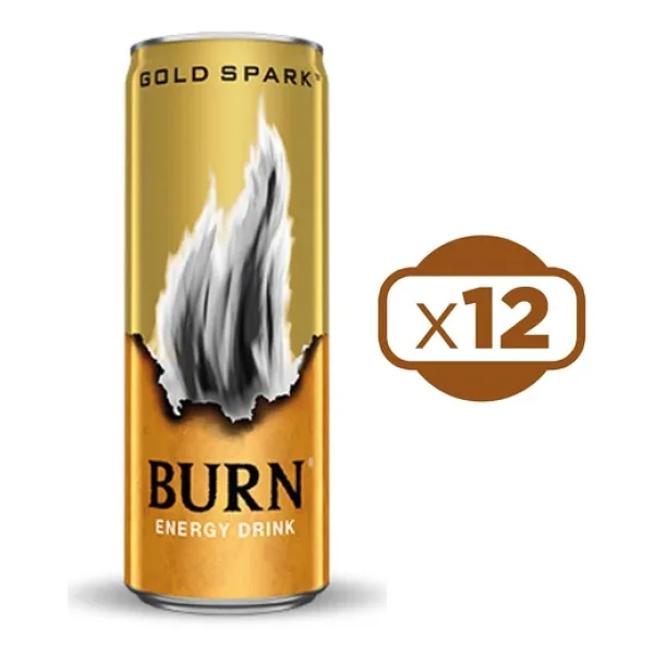 Burn Gold Spark Enerji İçeceği 250 Ml X 12 Adet