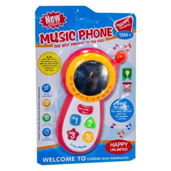 Can-Em CY1013-4C Müzikli Oyuncak Telefon