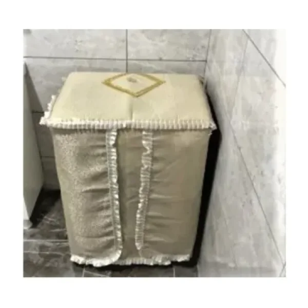 Çeyizci Sokağı Lüx Simli Çamaşır Makinesi Örtüsü Cappucino