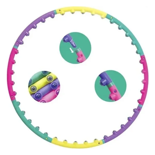 Clifton Masajlı Zayıflatıcı 8 Parça Çember Hulahoop 98 Cm 1000 gr Hl2