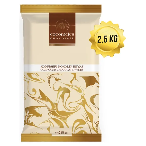 Cocomeks Konfiseri Kokolin Beyaz Çikolata 2.5 kg