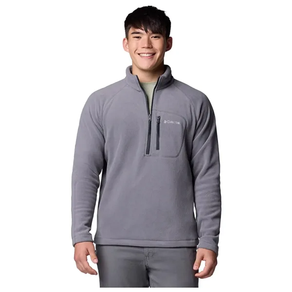 Columbia Fast Trek III XM6410-024 Yarım Fermuarlı Gri Erkek Polar