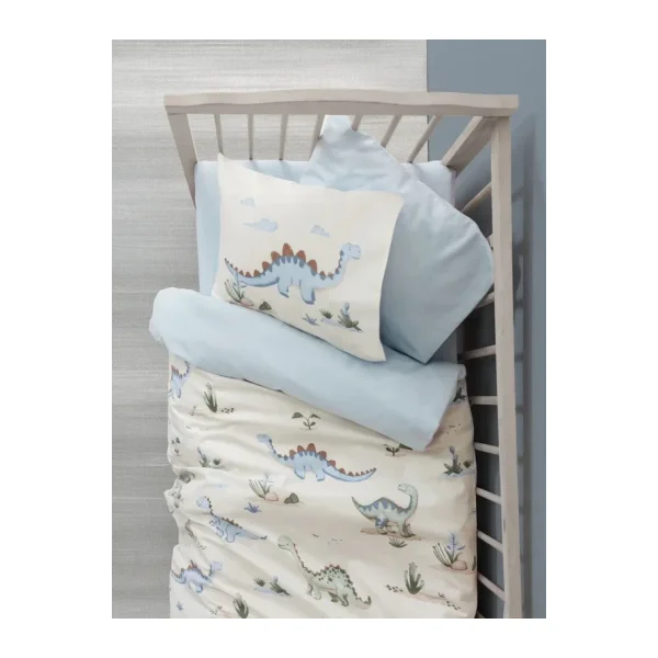 Cotton Box Bebek Nevresim Takımı Dinoro Mavi
