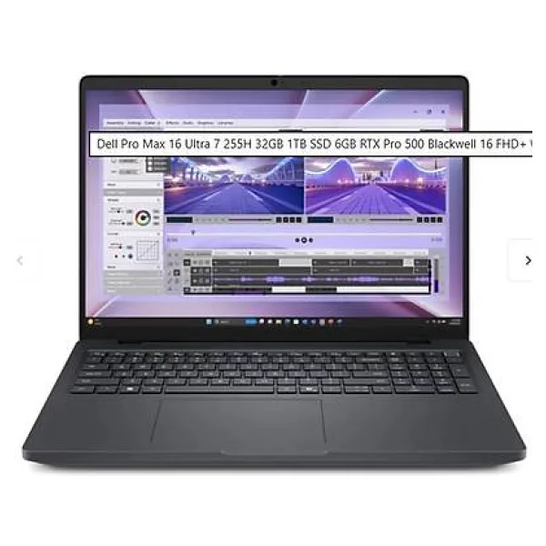 DELL PROMAX 16 NBW MC16250_2 U7-255H 32GB(2X16GB) 1TB SSD 6GB RTX PRO500 BLACKWELL W11P 3 YIL YERİNDE GARANTİ