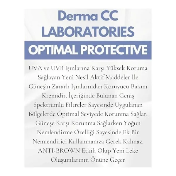 Derma CC Laboratories Plus 200 ml 50 Faktör Güneş Kremi