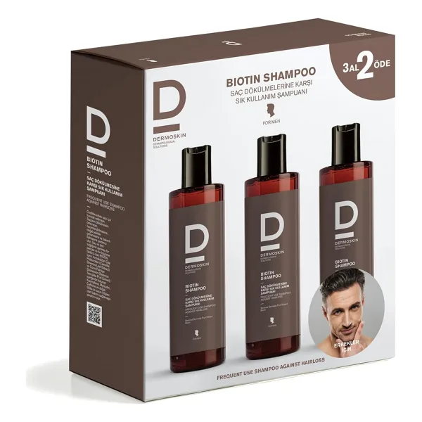 Dermoskin Biotin Şampuan 3 Al 2 Öde Kofre Erkek 1 Paket (1 x 200 Ml) - YOK