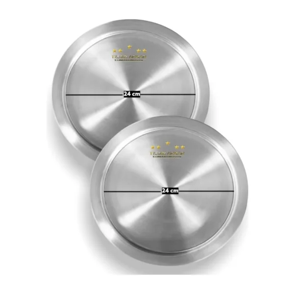 Elur Künefe Tabağı Tepsisi 2 adet 24 cm (4 kişilik) - Gri