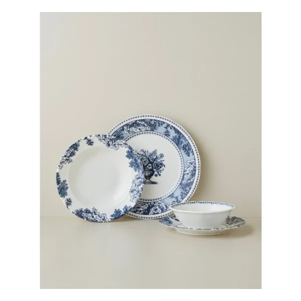 English Home Rosen Porselen Yemek Takımı 24 Parça 6 Kişilik Lacivert