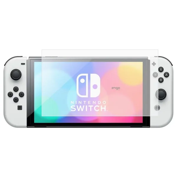 Engo Nintendo Switch OLED 7 Inç Mat Ekran Koruyucu Oyun Konsolu Şeffaf
