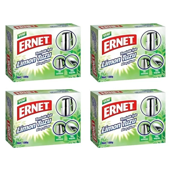 Ernet 100 gr 4'lü Paket Temizlik İçin Limon Tuzu