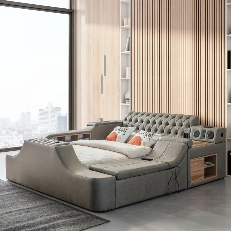 Eymense Dorwatch 160x200 cm TV Modüllü Masajlı Akıllı Karyola