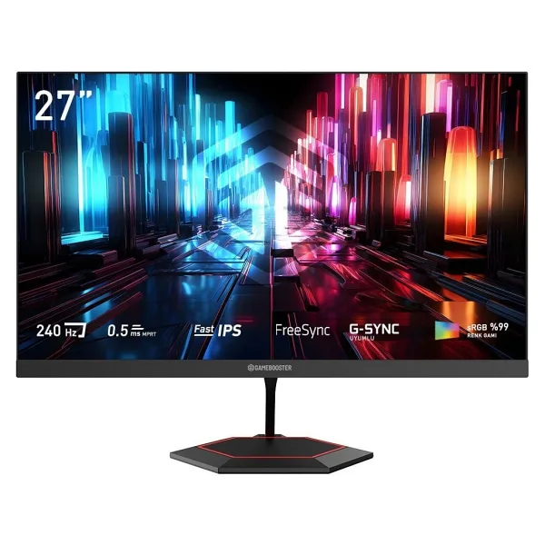GameBooster GB-27F240FF 27" 0.5 ms Full HD IPS 240 Hz Oyuncu Monitörü