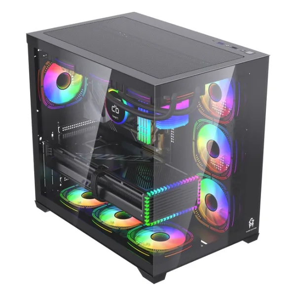 GM Game Master F-7 Lite V2 Gaming Atx Akvaryum Kasa Uzaktan Kumandalı 7 Rgb Fan - 650 W