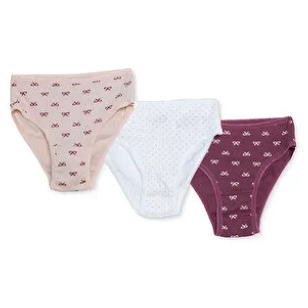 HelloBaby Kız Bebek Külot Fiyonk Baskılı 3-4 Yaş