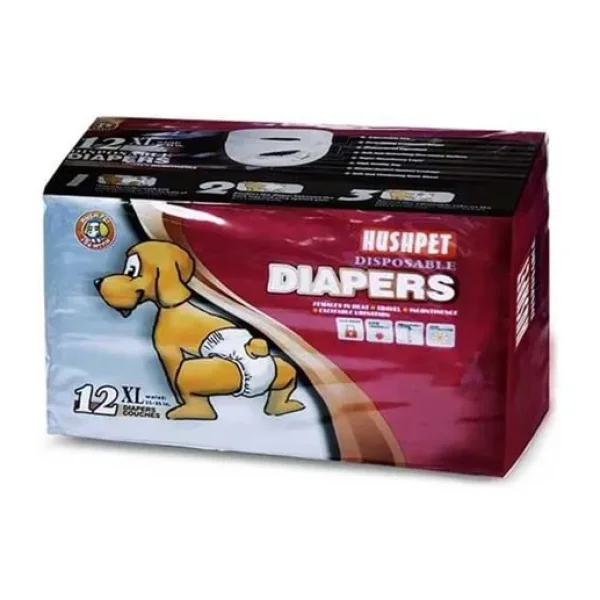 Hushpet Köpekler için Çiş Bezi XL 12'li