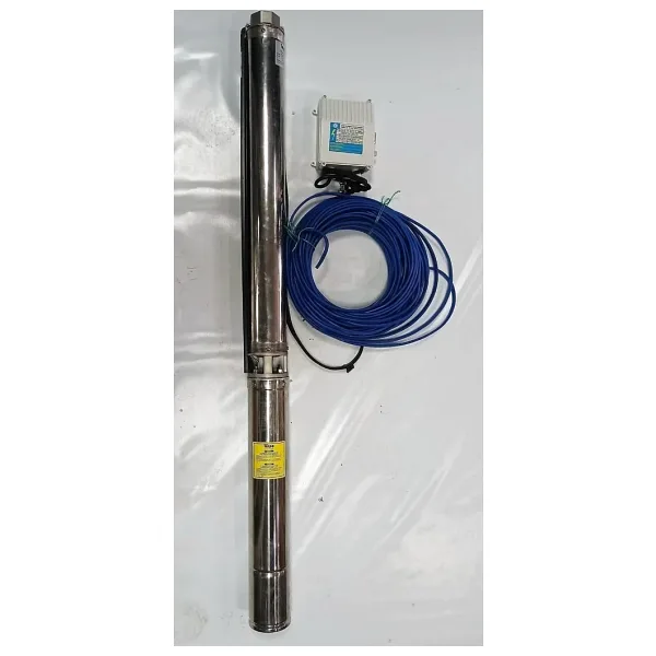 İmpo Sk 404/10 Krom Başlıklı Derin Kuyu 1 Hp Monofaze Motorlu 45 mt Kablolu Panolu Dalgıç Pompa