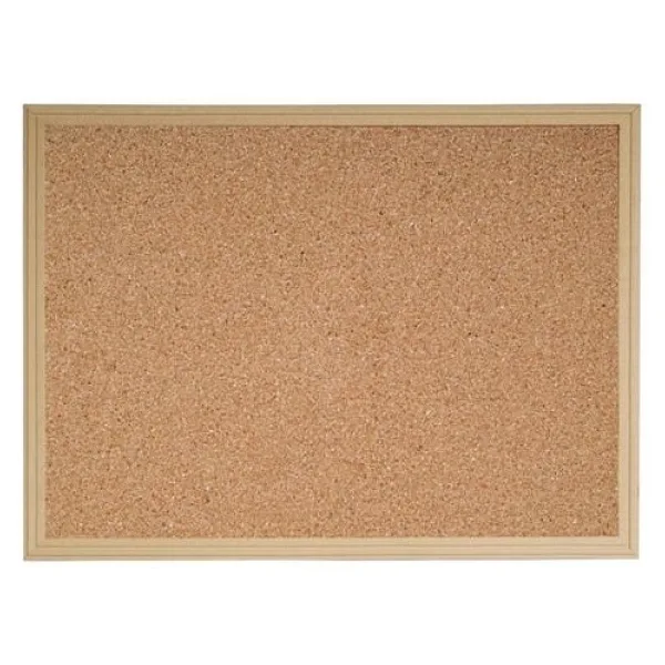 İnter Mantar Pano 60x90 cm Ahşap Çerçeveli Duyuru Panosu Tüm Yaş Grupları İçin