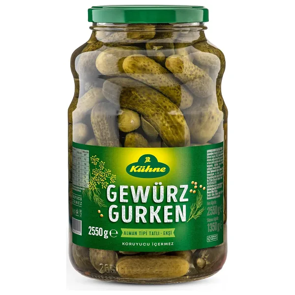 Kühne Gewurzgürken Salatalık Turşusu Cam 2650 ml
