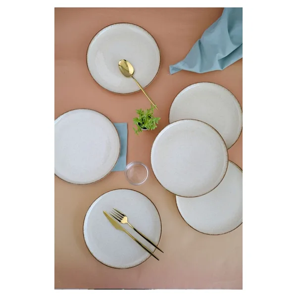 Kütahya Porselen Moderna 21 cm 6'lı Pasta Tabağı