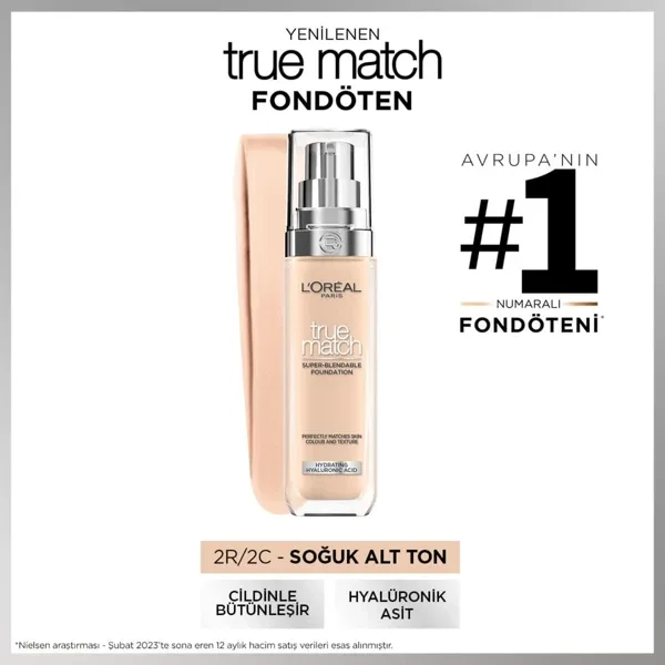 L'Oreal Paris True Match Bakım Yapan 30 ml Likit Fondöten