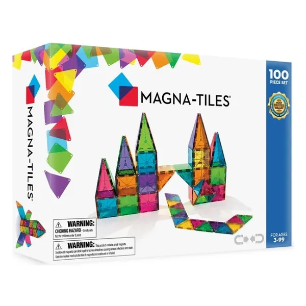 MAGNA-TILES - Clear Color Manyetik Bloklar - 100 Parça