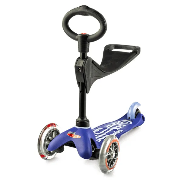 Micro Mini 3 in 1 Deluxe MMD014 Mavi 3 Tekerlekli Oturaklı Çocuk Scooter