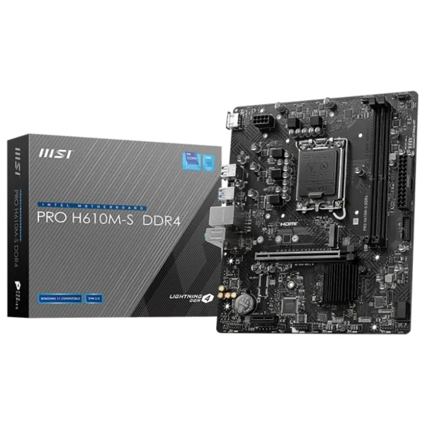 MSI Pro H610M-S Intel LGA1700 DDR4 Micro ATX Anakart