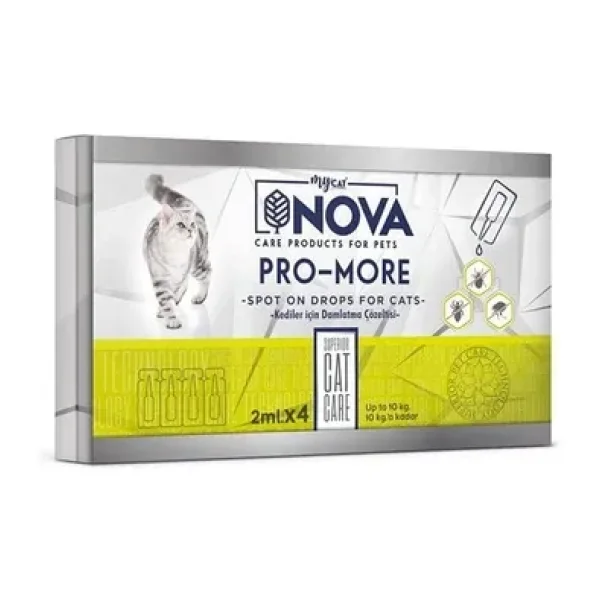 Mycat Nova 2 ml 4 Adet 10 kg Kediye Kadar Kedi Ense Damlası