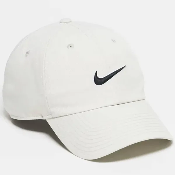 Nike Club Kids Cap White Çocuk Nakış Swoosh Şapka Beyaz Beyaz