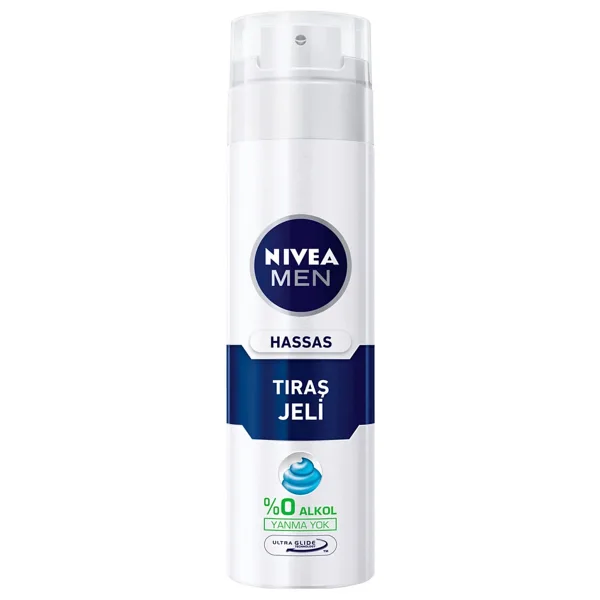 Nivea Men Hassas Tıraş Jeli 200 Ml 3 Adet
