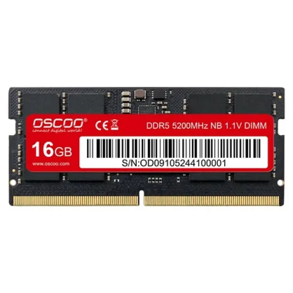Oscoo N300 16GB 5200MHZ CL46 Ddr5 Sodımm 1.1V Ram