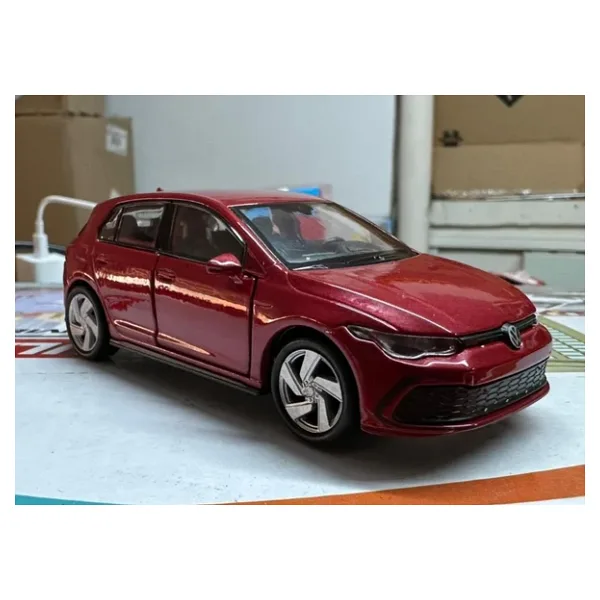 Oyuncak Metal Model Araba 1/36 Çek Bırak Vw Golf 8 Gtı Kırmızı