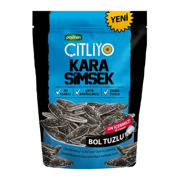 Peyman Çitliyo Kara Şimşek Bol Tuzlu 120 gr Ay Çekirdeği