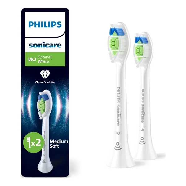 Philips Sonicare Optimal Yedek Diş Fırçası Başlığı, 7 Kat Daha Fazla Temizliği, Orta Yumuşak Fırça Başlığı, - Standart