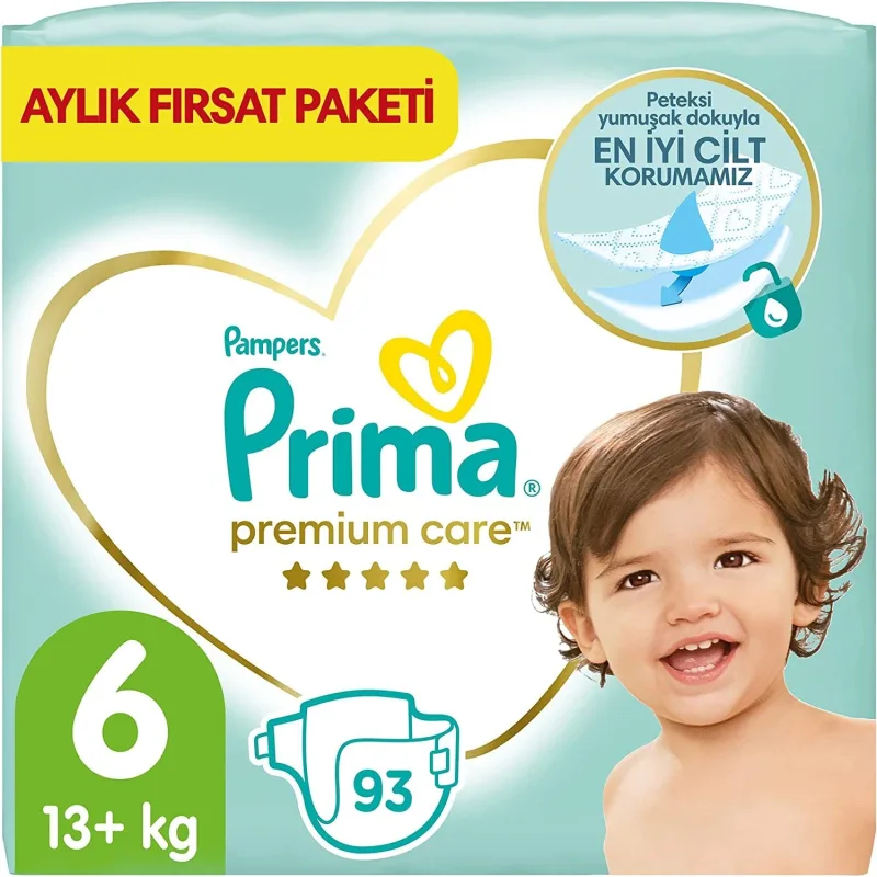 Prima Premium Care 6 Numara Extra Large 93'lü Bebek Bezi