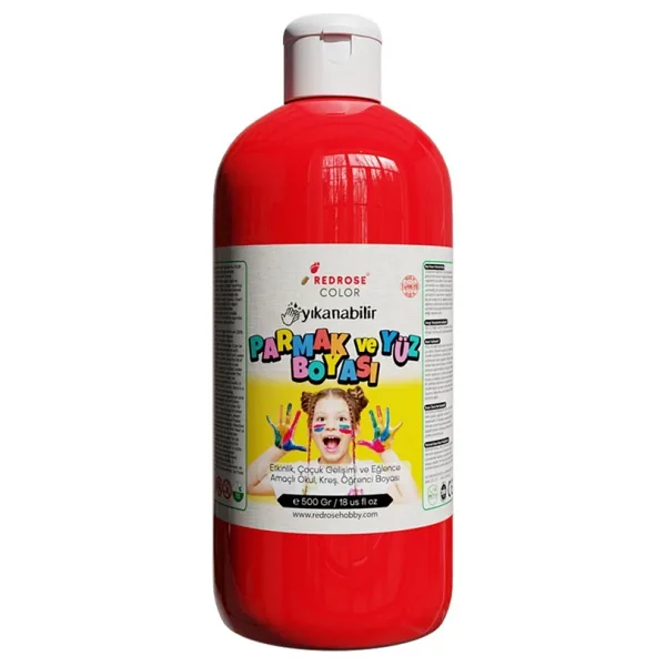 Red Rose 500 gr Kırmızı Parmak Boyası
