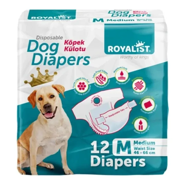 Royalist Köpek Külotu Medium 12'li