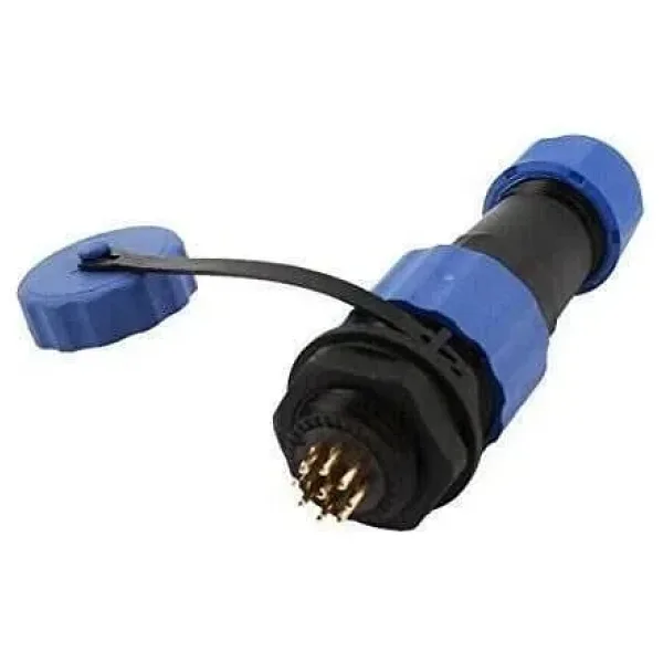 SD16 9 Pin 16mm Su Geçirmez Konnektör Takımı - Panel Tipi